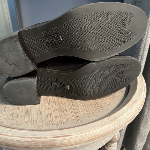 Franco Sarto Dark Brown Riding Boot with Bronze Colored Buckle - Picture 4 of 4